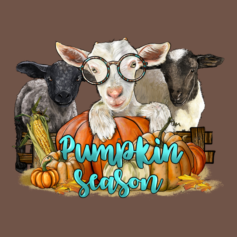 Pumpkin Season With Baby Sheeps And Goat Premium Sweatshirt by LillyAllenDesigns | Teevron