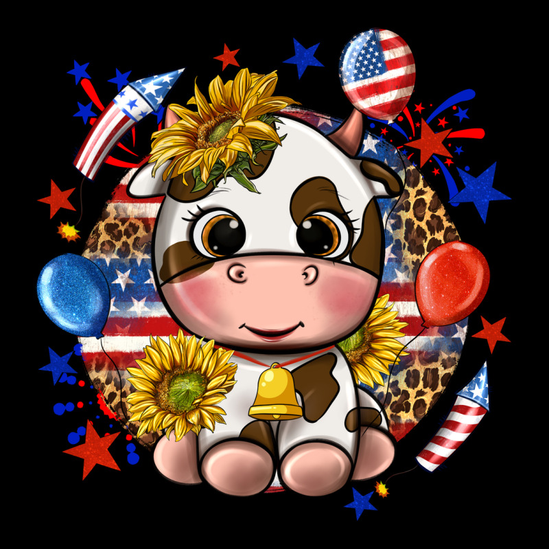 Cute Cow Fourth Of July Premium Tee by texasbilliewilder | Teevron