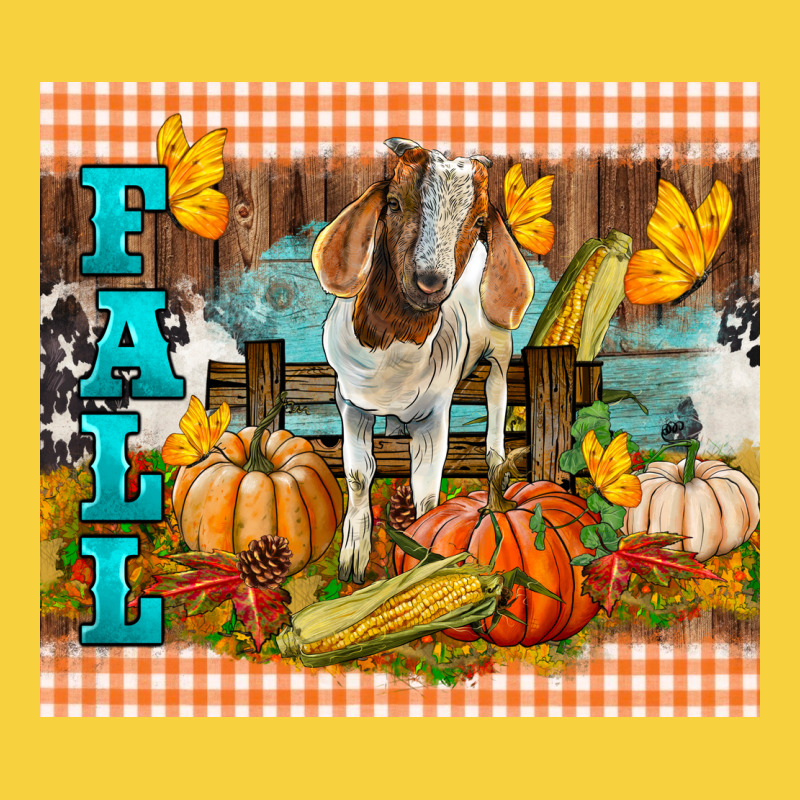 Fall With Baby Goat Premium Sweatshirt by LillyAllenDesigns | Teevron