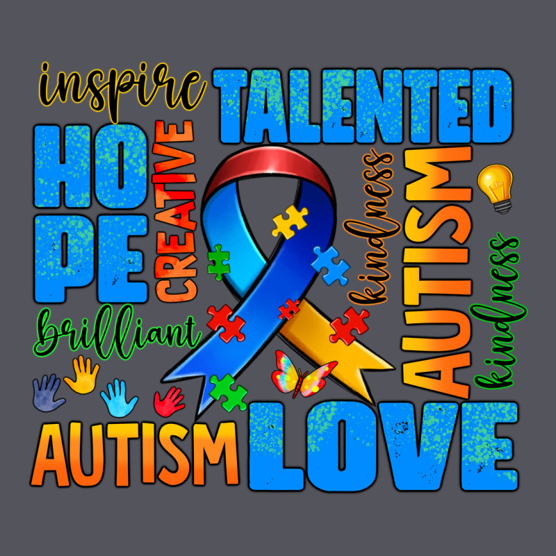 Autism  Words Vintage Hoodie by AdoDesignShop | Teevron
