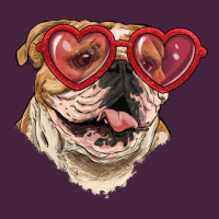English Bulldog With Love Glass Premium Tee | Teevron