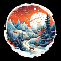 Deer Snow House Design Ladies Tee | Teevron