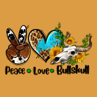 Peace Love  Bullskull Urban Heavy Tee | Teevron