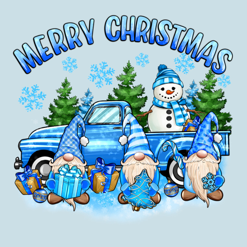 Merry Christmas Snowman Gnomes Truck Ladies Tee by MaliasSmallBusiness | Teevron