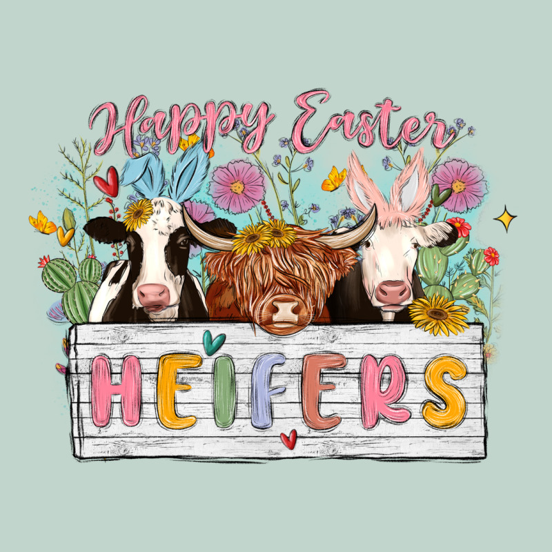Happy Easter Heifers Zipper Hoodie by MaliasSmallBusiness | Teevron