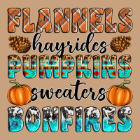 Flannels Hayrides Pumpkins Sweaters Bonfires Vintage Tee | Teevron