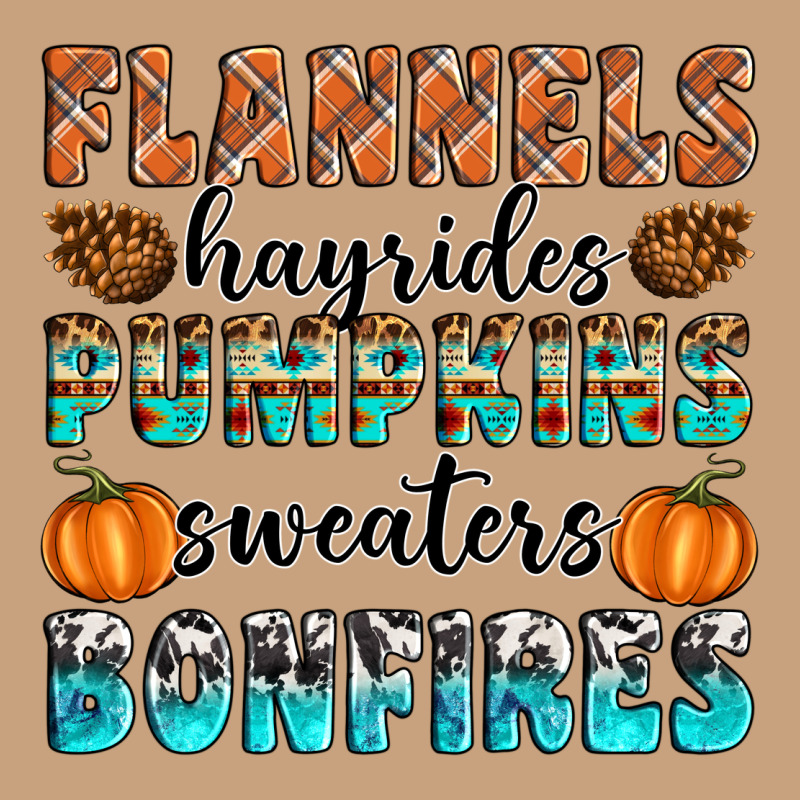 Flannels Hayrides Pumpkins Sweaters Bonfires Vintage Tee by Artiststas | Teevron