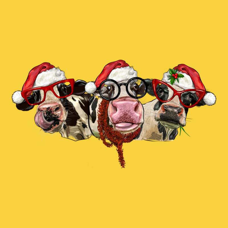 Christmas Holstein Cows Premium Sweatshirt by LillyAllenDesigns | Teevron