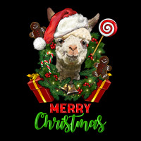 Merry Christmas Alpaca Face Premium Sweatshirt | Teevron