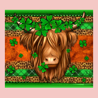 St Patricks Day Long Haired Cow Urban Heavy Tee | Teevron