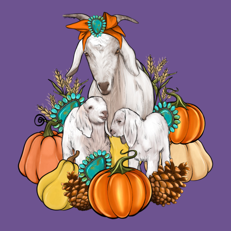 Goat Family Fall Pumpkins Gemstone Vintage Tee by Artiststas | Teevron