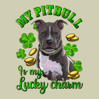 St. Patrick's Day My Pitbull Is My Lucky Charm Heavy Core Tee | Teevron