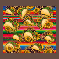 Tacos And Sunflowers With Serape Leopard Background Long Sleeve Tee | Teevron