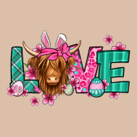 Love Easter Floral Longhaired Cow Urban Heavy Tee | Teevron