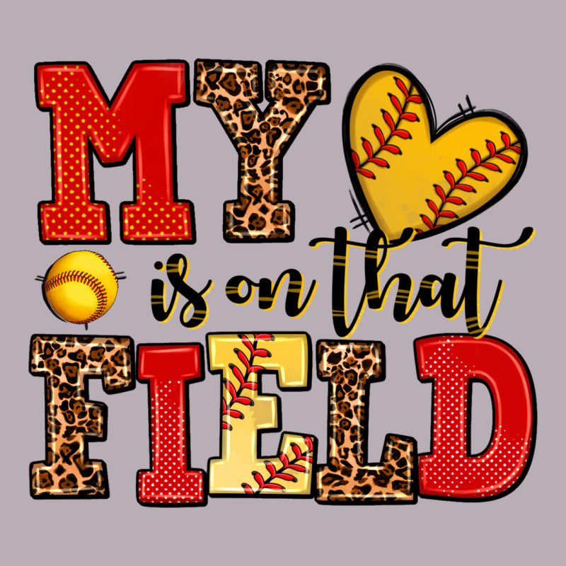 My Heart Is On That Field Softball Vintage Tee by AdoDesignShop | Teevron