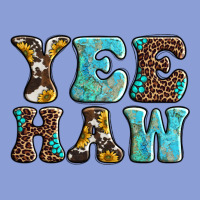 Western Sunflowers Turquoise Leopard Yee Haw Long Sleeve Tee | Teevron