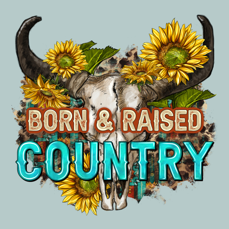 Born And Raised Country Tbw Heavy Core Tee by texasbilliewilder | Teevron