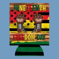 Juneteenth Freedom Day 12 Oz Can Cooler (regular) 2 Urban Heavy Tee | Teevron