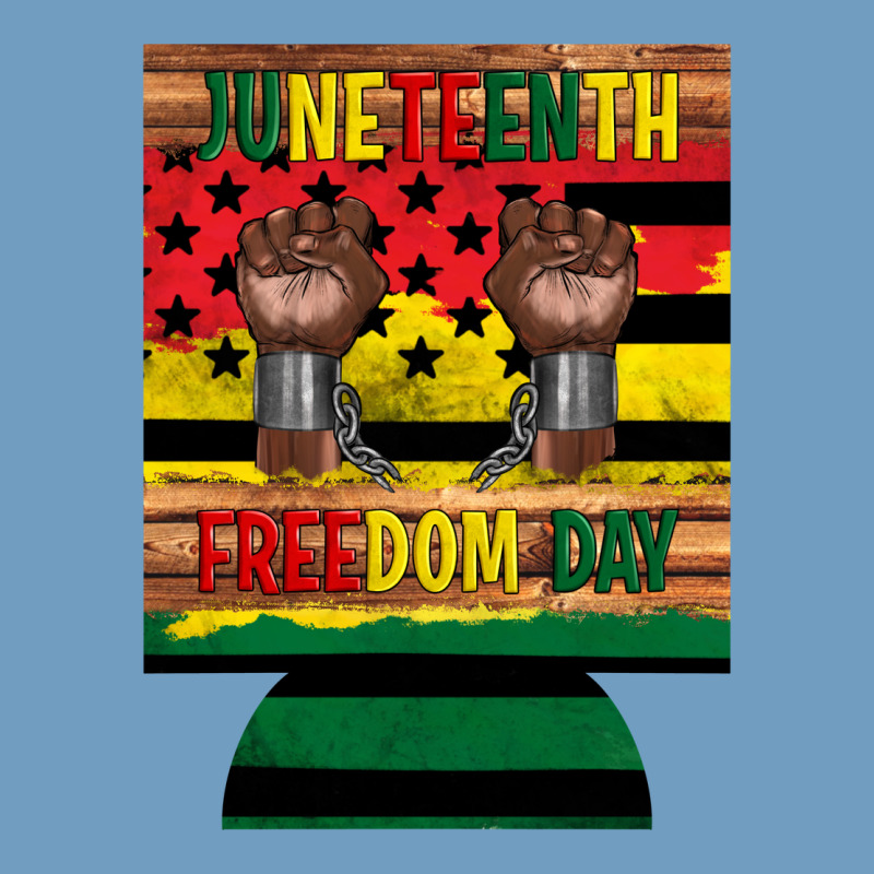 Juneteenth Freedom Day 12 Oz Can Cooler (regular) 2 Urban Heavy Tee by Artiststas | Teevron