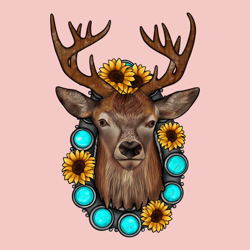 Deer Gemstone Sunflower Urban Heavy Tee by JahusDesignShop | Teevron
