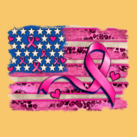 American Flag And  Cancer Ribbon Pattern Vintage Hoodie | Teevron