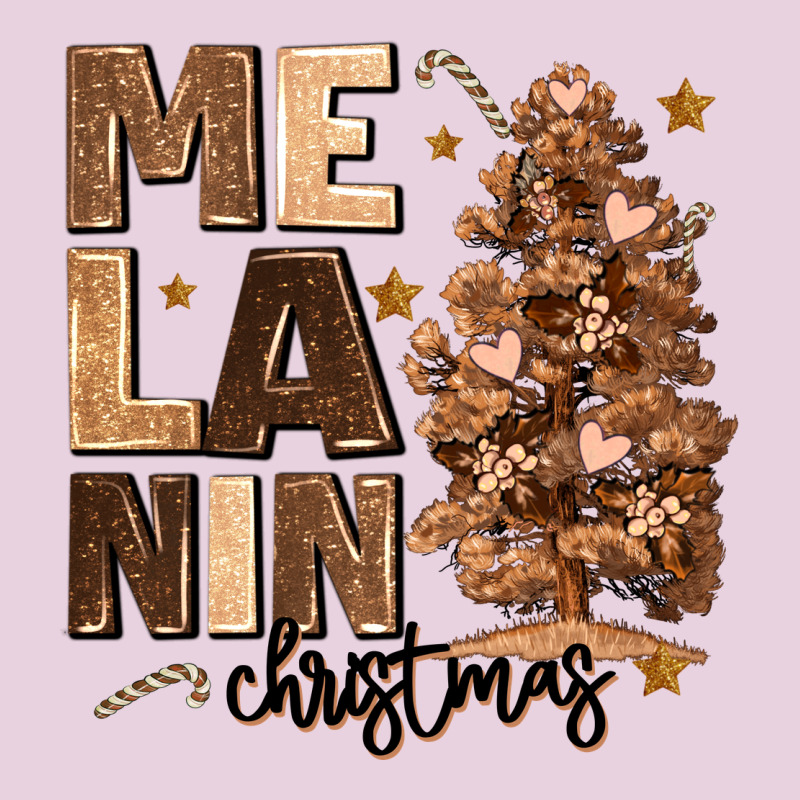Melanin Christmas With Christmas Tree Ladies Tee by MaliasSmallBusiness | Teevron