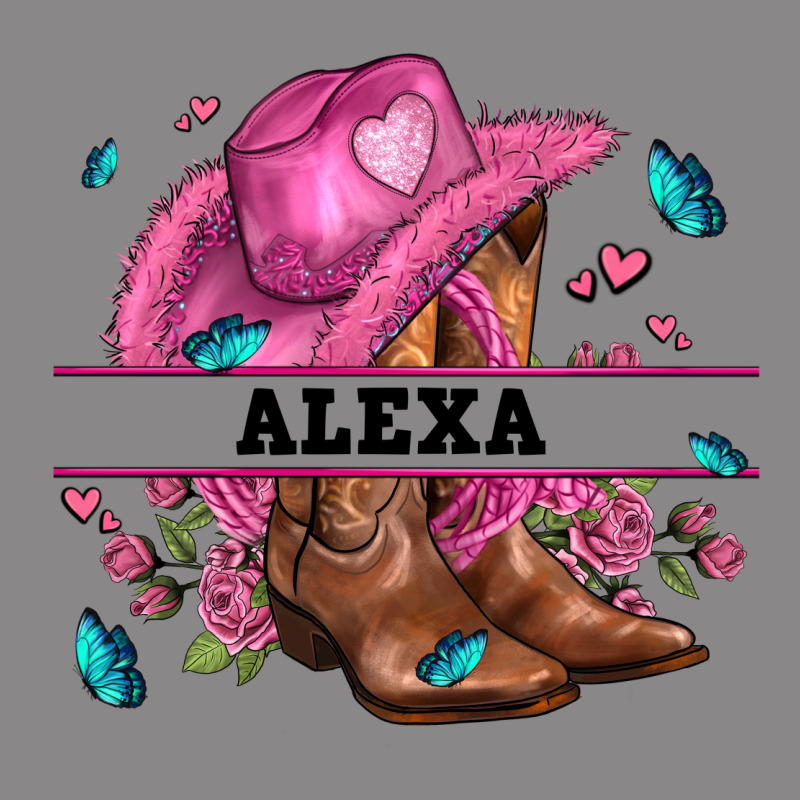 Pink Costom Name Cowgirl Hat And Roses Vintage Tee by AdoDesignShop | Teevron