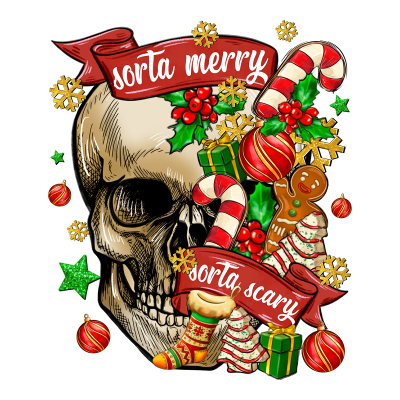 Sorta Merry Sorta Scary Ladies Tee by MaliasSmallBusiness | Teevron