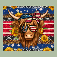 4th Of July Longhaired Cow Tumbler Urban Heavy Tee | Teevron