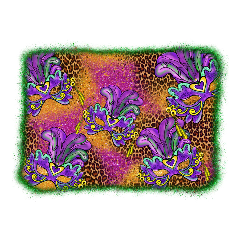 Mardi Gras Mask Background Premium Tee by BarkalooDesign | Teevron