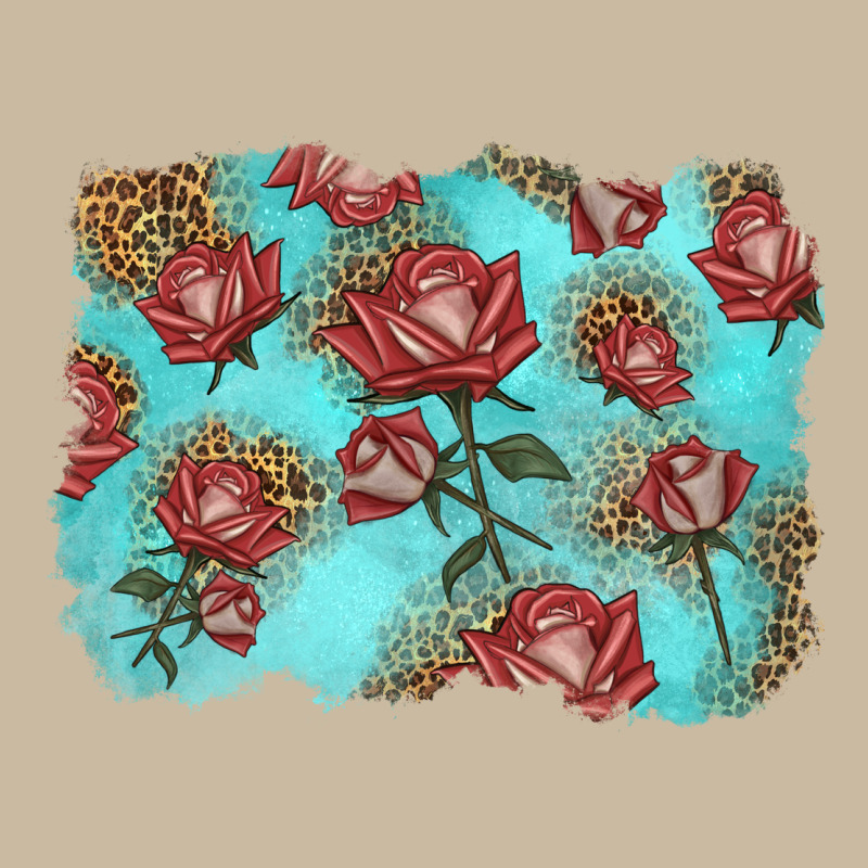 Red Roses With Leopard Background Long Sleeve Tee by LillyAllenDesigns | Teevron