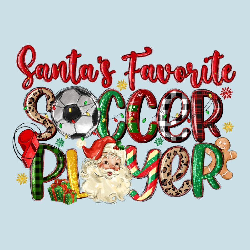 Santas Favorite Soccer Player Ladies Tee by MaliasSmallBusiness | Teevron