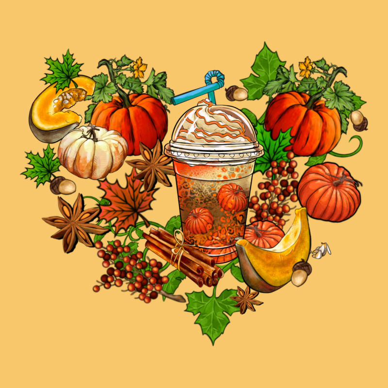 Fall Pumpkin Heart Vintage Hoodie by AdoDesignShop | Teevron