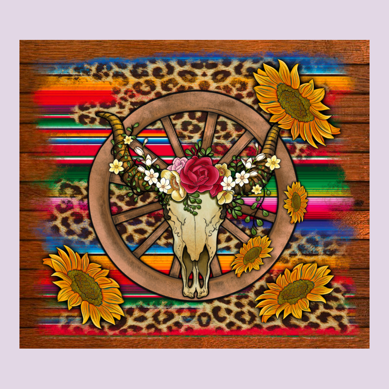 Serape Sunflowers Bull Skull Background Classic Tee by Artiststas | Teevron