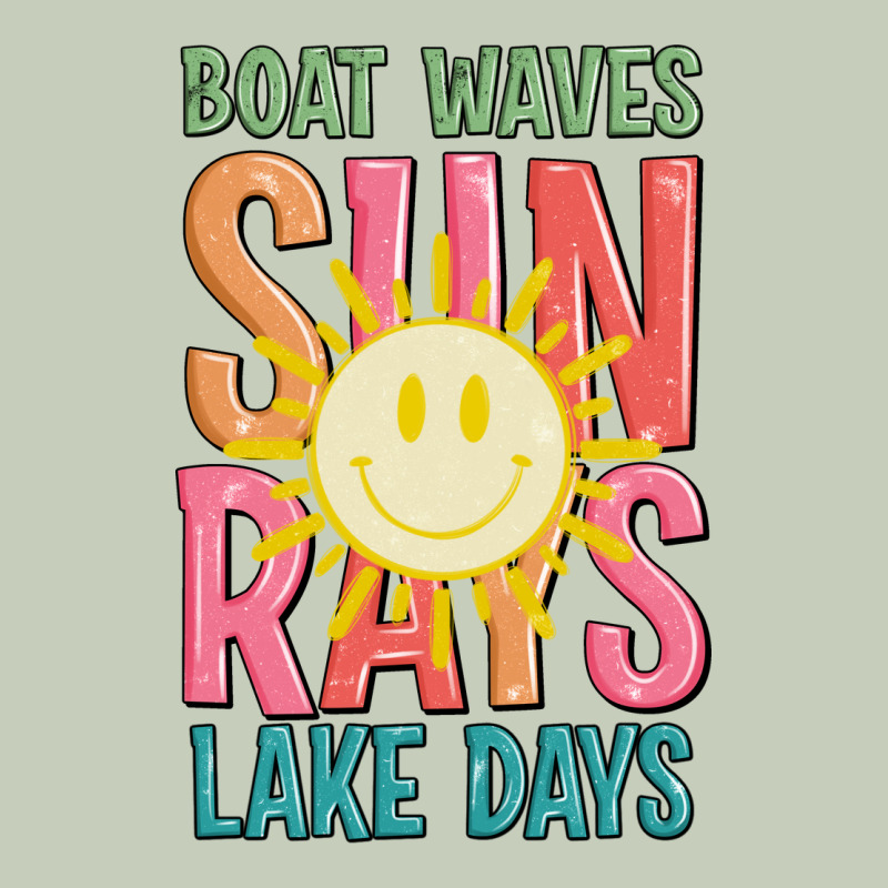 Boat Waves Sun Rays Lake Days Ladies Tee by JahusDesignShop | Teevron