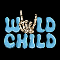 Wild Child Blue Skeleton Ladies Tee | Teevron