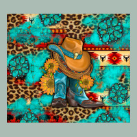 Cowboy Boots With Turquoise And Aztec Classic Tee | Teevron