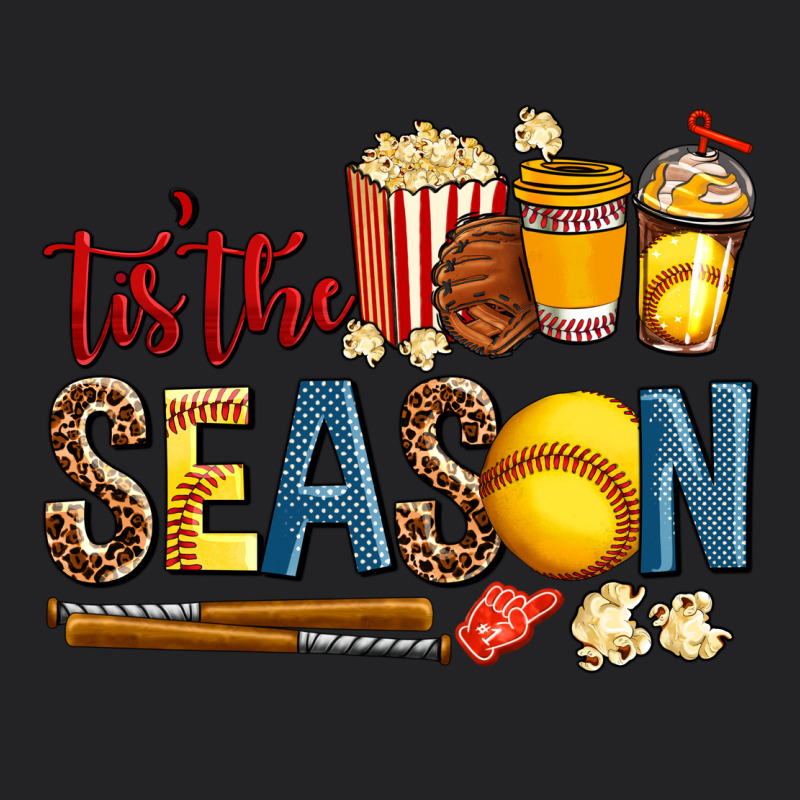 Tis The Season Softball Vintage Tee by AdoDesignShop | Teevron