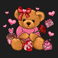 Valentines Day Teddy Bear Heavyweight Hoodie | Teevron