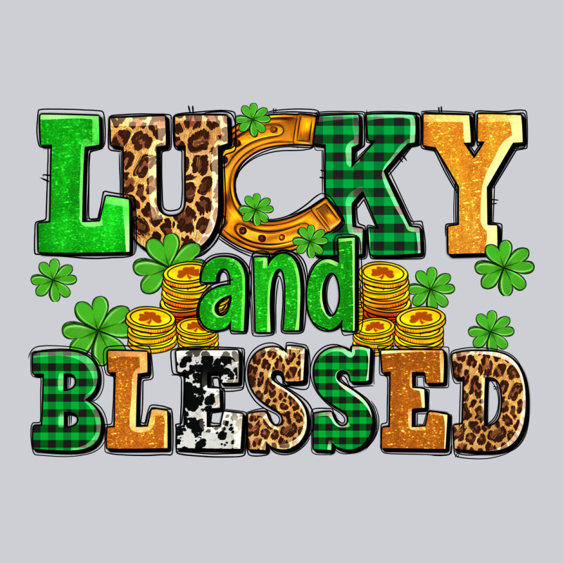 Lucky And Blessed With Coins And Shamrocks Heavyweight Sweatshirt by AdoDesignShop | Teevron