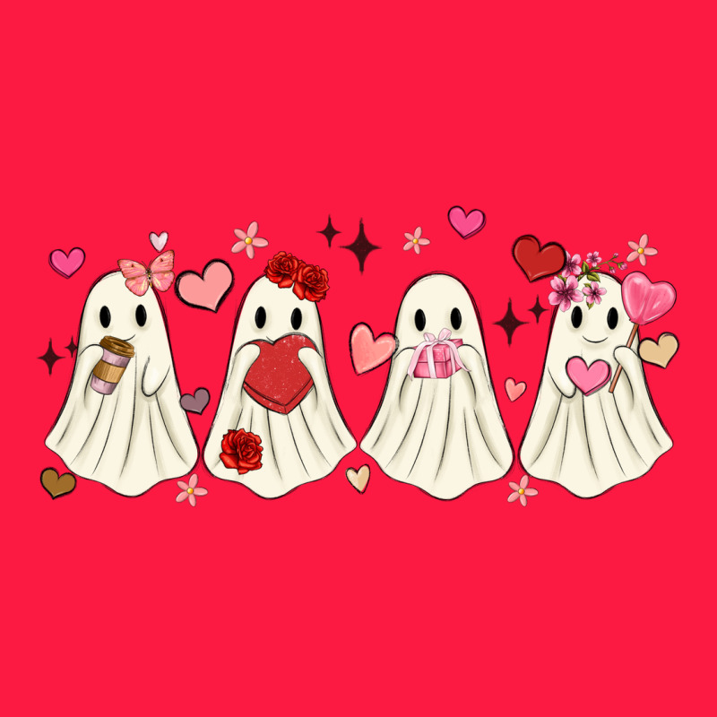 Valentines Day Ghost Zipper Hoodie by MaliasSmallBusiness | Teevron
