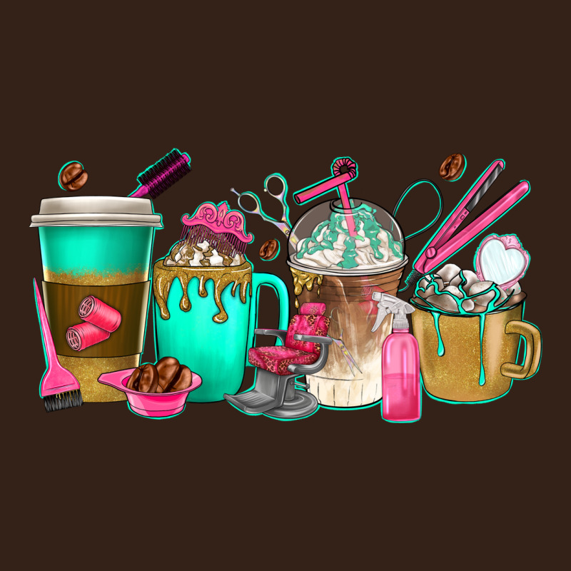 Hair Hustler Coffee Cups Heavy Core Tee by texasbilliewilder | Teevron