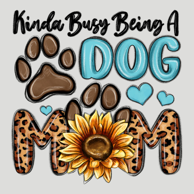 Kinda Busy Being A Dog Mom Zipper Hoodie by MaliasSmallBusiness | Teevron