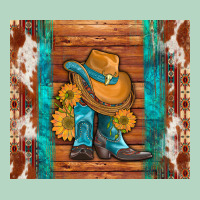 Cowboy Boots Turquoise Aztec Cowhide Classic Tee | Teevron