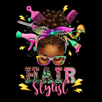 Hair Stylist Afro Messy Bun Heavy Core Tee | Teevron