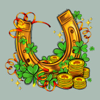 Horseshoe With Shamrocks And Coin Classic Tee | Teevron