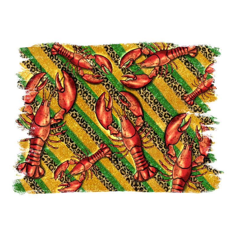 Mardi Gras Crawfish Background Premium Tee by BarkalooDesign | Teevron