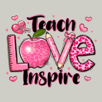 Teach Love Inspire Teacher Valentines Day Heavyweight Hoodie | Teevron