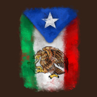 Mexico And Puerto Rico Flag Heavy Core Tee | Teevron