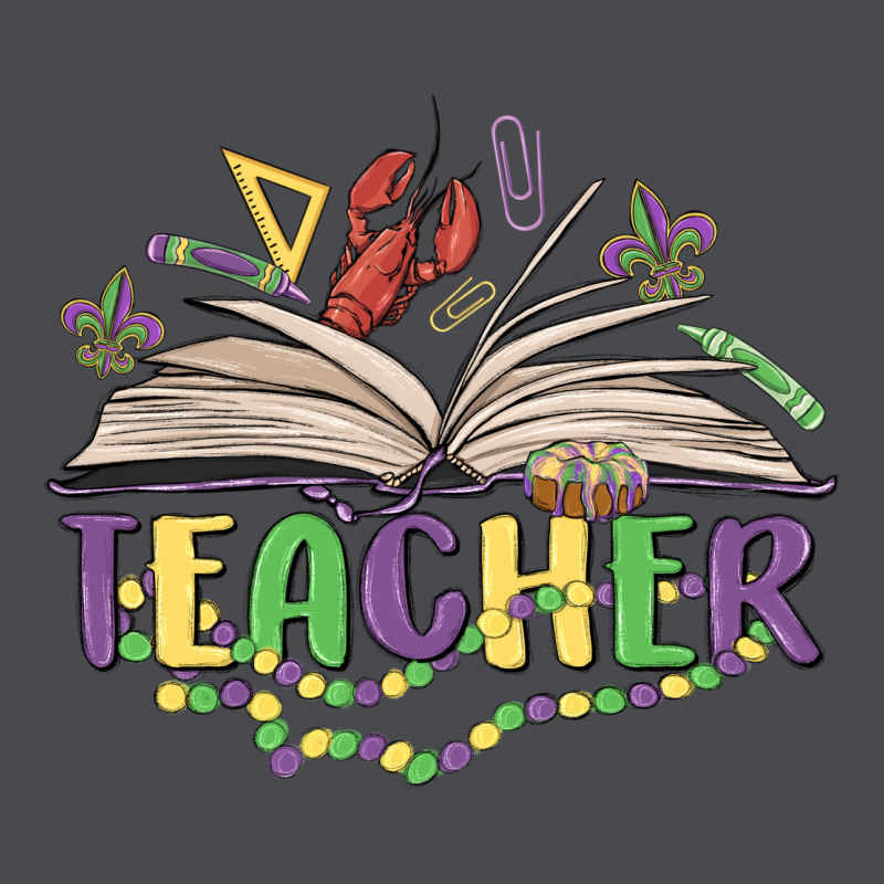 Teacher Mardi Gras Zipper Hoodie by MaliasSmallBusiness | Teevron